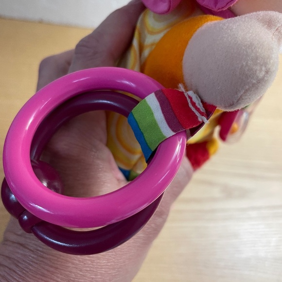 Lamaze Tomy Plush Baby Doll Red Hair Ginger Rattle Sensory Crinkle Learning Toy - Picture 7 of 13